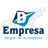 Logo avión, D, industria, corporación, dinamismo