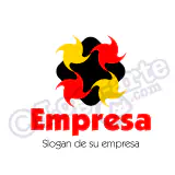 Pictograma vectorial Logo organización, redes, informática, servicios, abstracto.