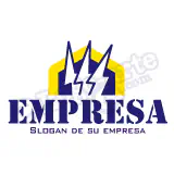 Logo electricidad, servicios, comercio, industria eléctrica.