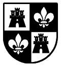 Escudo heráldico vectorial del apellido Alonso para chorro de arena en mármol y grabado CNC en piedra formato DXF.