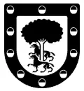 Escudo heráldico vectorial del apellido Arenas para grabado CNC, chorro de arena y corte en plotter formato DXF.