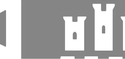 Las puntas y ángulos de este escudo heráldico vectorial están redondeados para facilitar el corte y pelado.