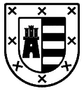 Escudo heráldico vectorial del apellido Blanco para chorro de arena en mármol y grabado CNC en piedra formato DXF.