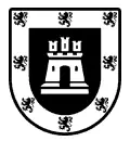 Escudo heráldico vectorial del apellido Castellanos para chorro de arena en mármol y grabado CNC en piedra formato DXF.