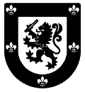 Escudo heráldico vectorial del apellido Díaz para grabado CNC, chorro de arena y corte en plotter formato DXF.