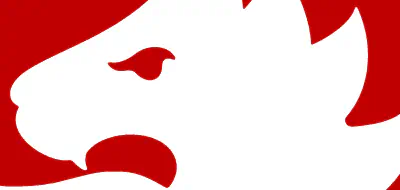Las puntas y ángulos de este escudo heráldico vectorial están redondeados para facilitar el corte y pelado.