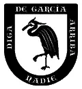 Escudo heráldico vectorial del apellido García para grabado láser en madera, placa conmemorativa y corte en plotter formato DXF.