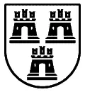 Escudo heráldico vectorial del apellido García para grabado láser en madera, placa conmemorativa y corte en plotter formato DXF.