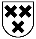 Escudo heráldico vectorial del apellido Hernández para grabado láser en madera, placa conmemorativa y corte en plotter formato DXF.