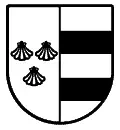 Escudo heráldico vectorial del apellido Jiménez para chorro de arena en mármol y grabado CNC en piedra formato DXF.
