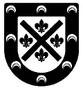 Escudo heráldico vectorial del apellido Ledesma para grabado láser en madera, placa conmemorativa y corte en plotter formato DXF.