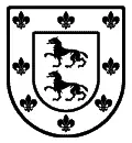 Escudo heráldico vectorial del apellido López para grabado láser en madera, placa conmemorativa y corte en plotter formato DXF.
