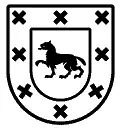 Escudo heráldico vectorial del apellido Malpica para chorro de arena en mármol y grabado CNC en piedra formato DXF.