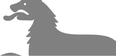 Las puntas y ángulos de este escudo heráldico vectorial están redondeados para facilitar el corte y pelado.