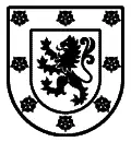 Escudo heráldico vectorial del apellido Ortiz para chorro de arena en vidrio, plotter de corte y grabado láser formato DXF