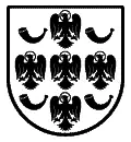 Escudo heráldico vectorial del apellido Roldán para chorro de arena en mármol o vidrio y grabado CNC en piedra formato DXF.