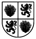 Escudo heráldico vectorial del apellido Romero para chorro de arena en mármol o vidrio y grabado CNC en piedra formato DXF.
