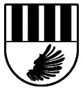 Escudo heráldico vectorial del apellido Sanz para grabado CNC en madera, corte en plotter y chorro de arena formato DXF.