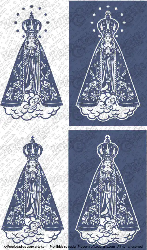 Imagens vetoriais de Nossa Senhora Aparecida para descarregar.