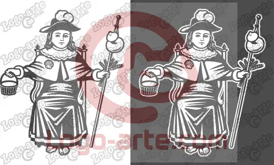 Imagens vetoriais do Santo Niño de Atocha para baixar.