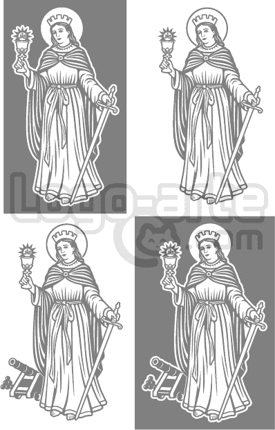 Vector images of Saint Barbara available for download.