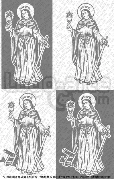 Immagini vettoriali di Santa Barbara da scaricare.