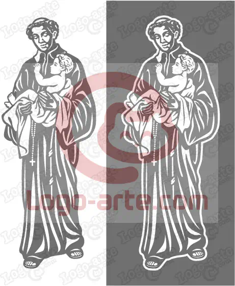 Saint Benedict of Palermo vector images available for download and cutting.