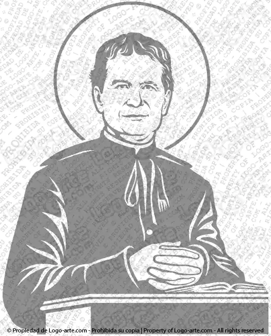 Imagem vetorial de Dom Bosco para corte em plotter, gravação e impressão.