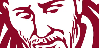 Dettaglio ingrandito dell'immagine vettoriale di San Giuseppe Calasanzio che mostra le estremità arrotondate di punte e angoli per facilitare il taglio e la rimozione.