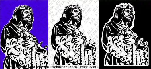 Immagini vettoriali del Cristo cautivo di Medinaceli disponibili per il download.