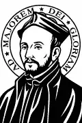 Sant'Ignazio di Loyola vettoriale per plotter da taglio, incisione e stampa