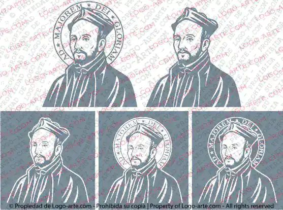 Vector images of St. Ignatius of Loyola for download.
