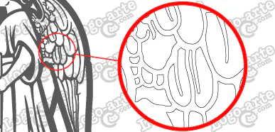 Os vértices e contornos deste vetor foram refinados para facilitar o corte em plotter e o descarque manual.