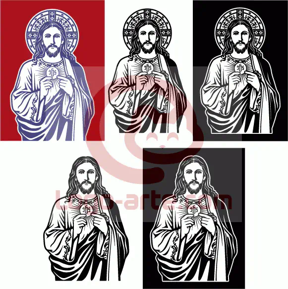 Versões vetoriais de Jesus Pão da Vida disponíveis para descarregar.