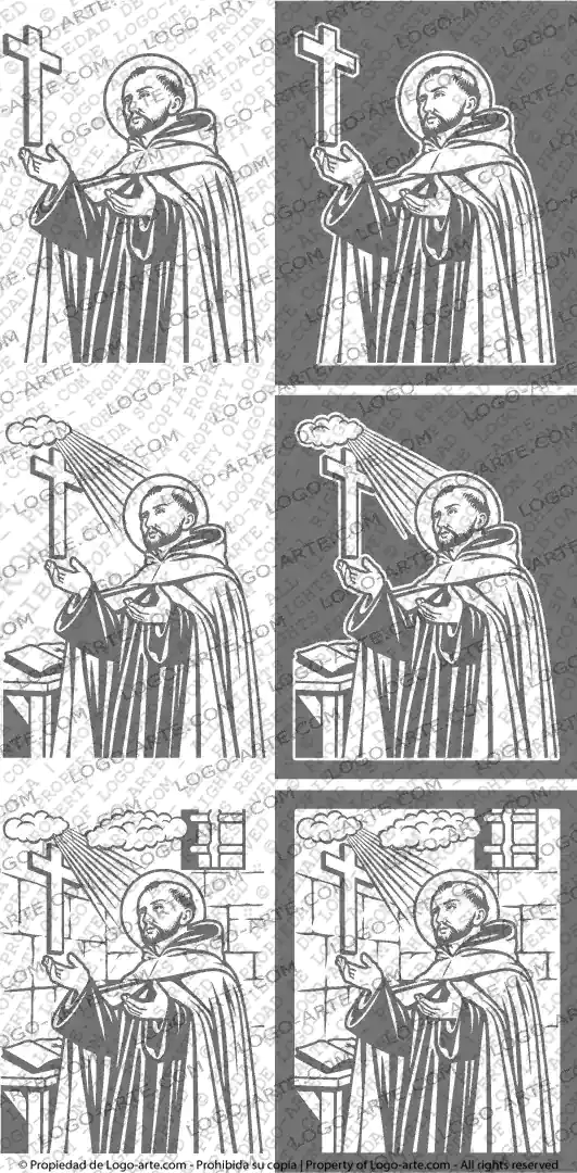 Immagini vettoriali di San Giovanni della Croce disponibili per lo scaricamento e il taglio.