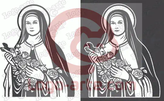 St. Therese of Lisieux vector images available for download.