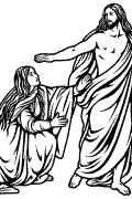 Imagem vetorial de Santa Maria Madalena para corte em plotter e gravura