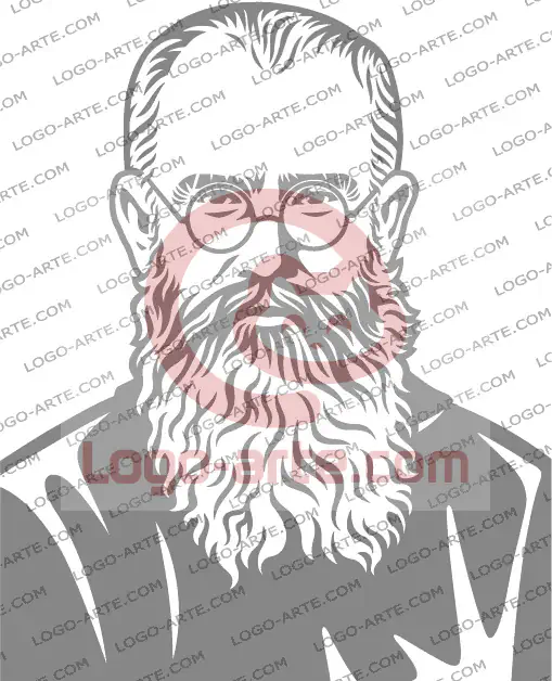 Ritratto vettoriale di San Massimiliano Kolbe per taglio plotter o incisione.