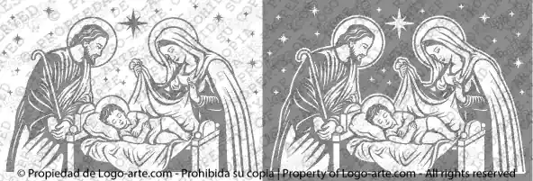 Immagini vettoriali della Nascita di Gesù pronte per il download.