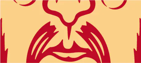 As pontas e ângulos desta imagem vetorial são arredondados para facilitar o corte e a depilação