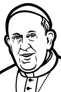 Desenho vetorial do Papa Francisco I