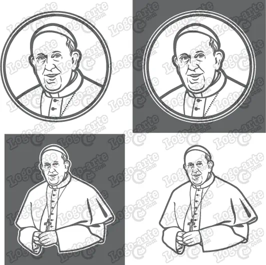 Vector images of Pope Francis available for download.
