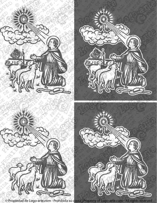 Immagini vettoriali di San Pasquale Baylon disponibili per il download