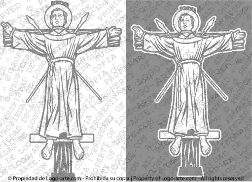 Vector images of Saint Peter Baptist for download.