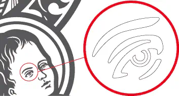 As pontas e ângulos desta imagem vetorial estão arredondados para facilitar o corte e o descarque.