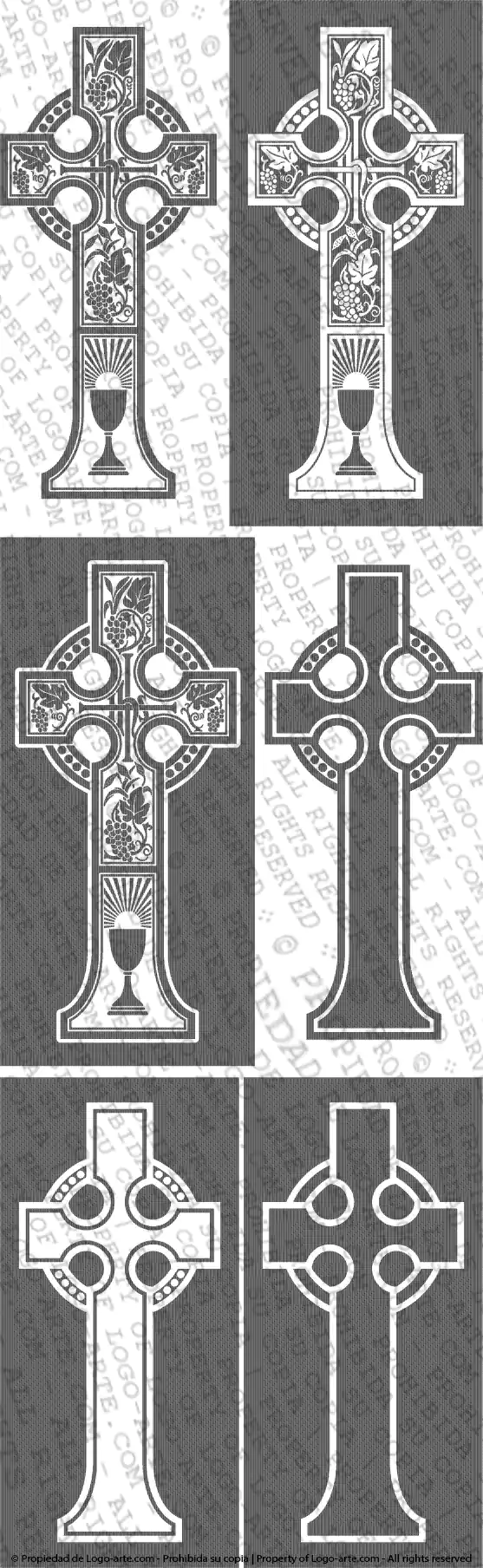 Vector images of Celtic Cross decorated for cutting plotter available for download.