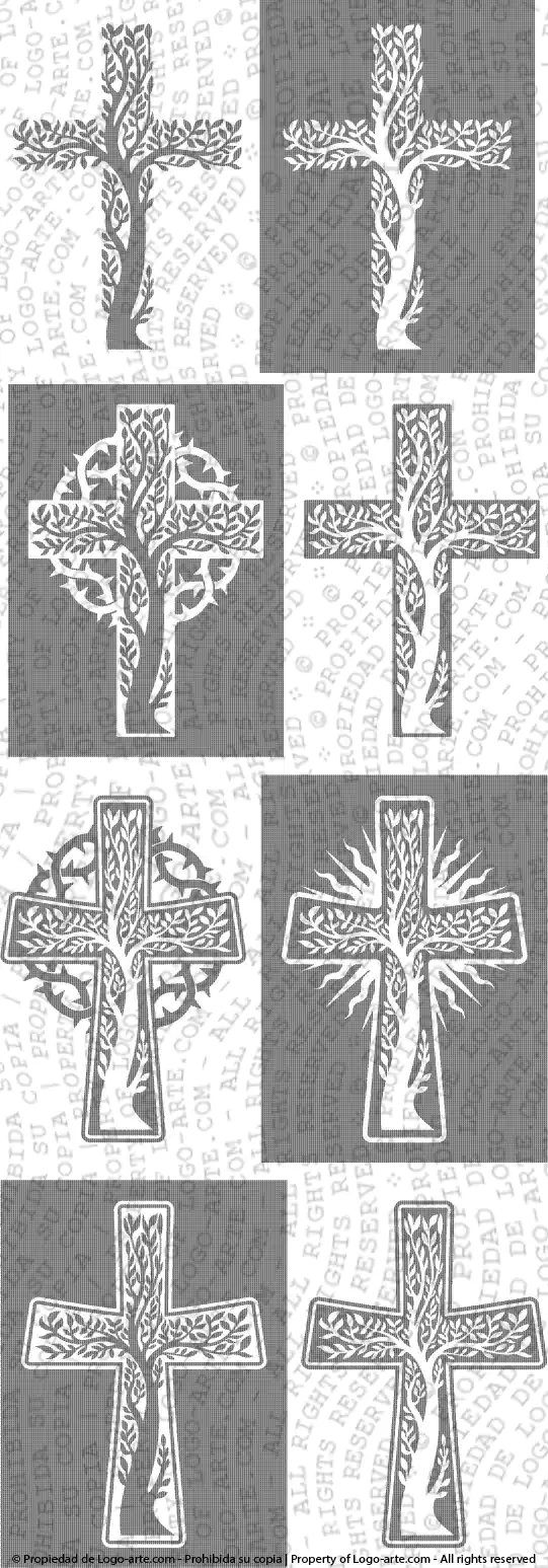 Imágenes vectoriales de la Cruz con el árbol de la vida disponibles para descargar.