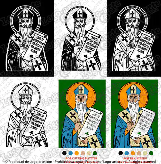 Saint Patrick vector images available for download.