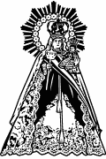 Nossa Senhora de Urkupiña vetorial para corte