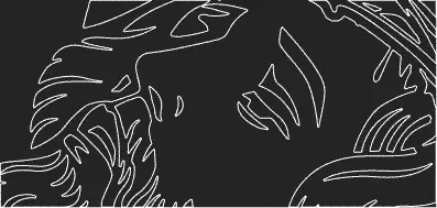 Las puntas y ángulos de esta imagen están redondeados para facilitar el corte y pelado